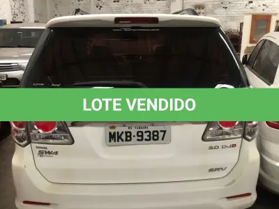 LOTE 000 - Toyota/Hilux SW4 SRV D4-D 4x4 3.0 TDI, diesel, automático, fabricação/modelo 2012/2013