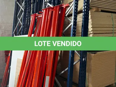 LOTE 134 - Lote de prateleiras porta palet (desmontada)