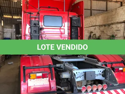 LOTE 005 - "CAMINHÃO SCANIA T113H 4X2, ANO 1997/1998, VERMELHO, PLACAS IHA8958