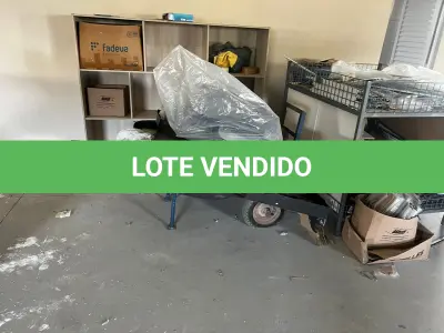 LOTE 000 - SOPRADORA BEKUM, MÃO FRANCESA C/ TALHA ELÉTRICA, UNIDADE DE RESFRIAMENTO, MOTOR P/ REFRIGERAÇÃO, GIRAFA HIDRÁULICA E MÓVEIS DIVERSOS