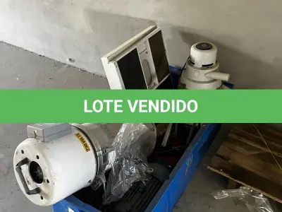 LOTE 000 - SOPRADORA BEKUM, MÃO FRANCESA C/ TALHA ELÉTRICA, UNIDADE DE RESFRIAMENTO, MOTOR P/ REFRIGERAÇÃO, GIRAFA HIDRÁULICA E MÓVEIS DIVERSOS