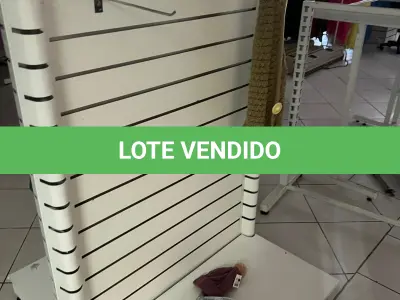 LOTE 000 - Lote com aproximadamente 3.500 peças de roupas e seus cabides (toda a loja): vestidos, saias, moletons, casacos, bermudas, calças, camisetas