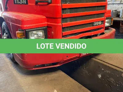 LOTE 005 - "CAMINHÃO SCANIA T113H 4X2, ANO 1997/1998, VERMELHO, PLACAS IHA8958