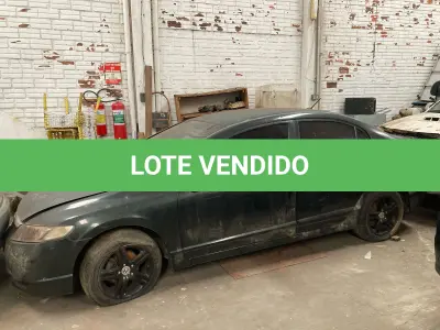 LOTE 000 - Honda Civic LXS FLEX, cor verde, fabricação/modelo 2007/2008 (SEM CHAVE)