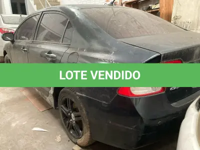 LOTE 000 - Honda Civic LXS FLEX, cor verde, fabricação/modelo 2007/2008 (SEM CHAVE)