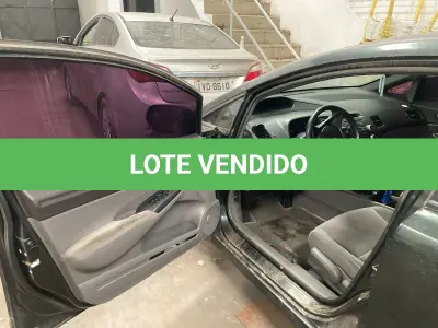 LOTE 000 - Honda Civic LXS FLEX, cor verde, fabricação/modelo 2007/2008 (SEM CHAVE)