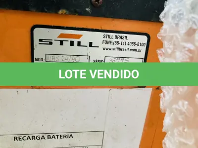 LOTE 006 - Empilhadeira elétrica Sthil 2010/ 1.400 kg 24v c/carregador