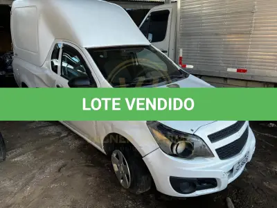 LOTE 002 - GM - Chevrolet – Montana LS 1.4 Econoflex 8V 2p, fabricação/modelo 2011/2012, cor: branca (sem chave)