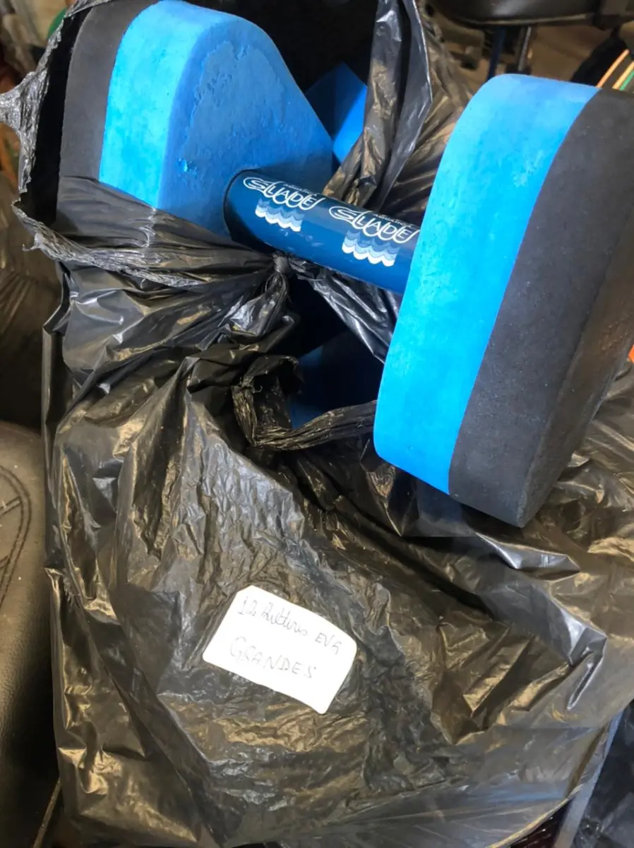 LOTE 091 - halteres eva grandes