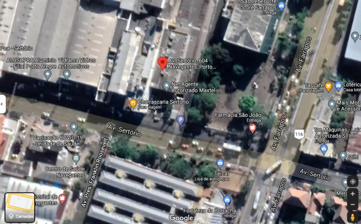 LOTE  - PRÉDIO COM LOJA E DOIS ESCRITÓRIOS COM 345M² NA AV SERTÓRIO