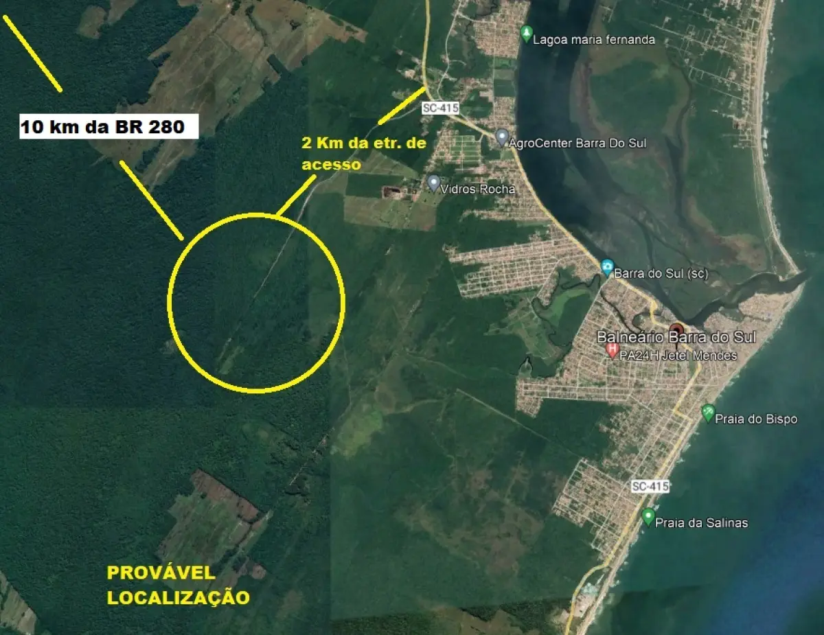 LOTE 000 - ÁREA EM ARAQUARI/SC - 947.090 M2