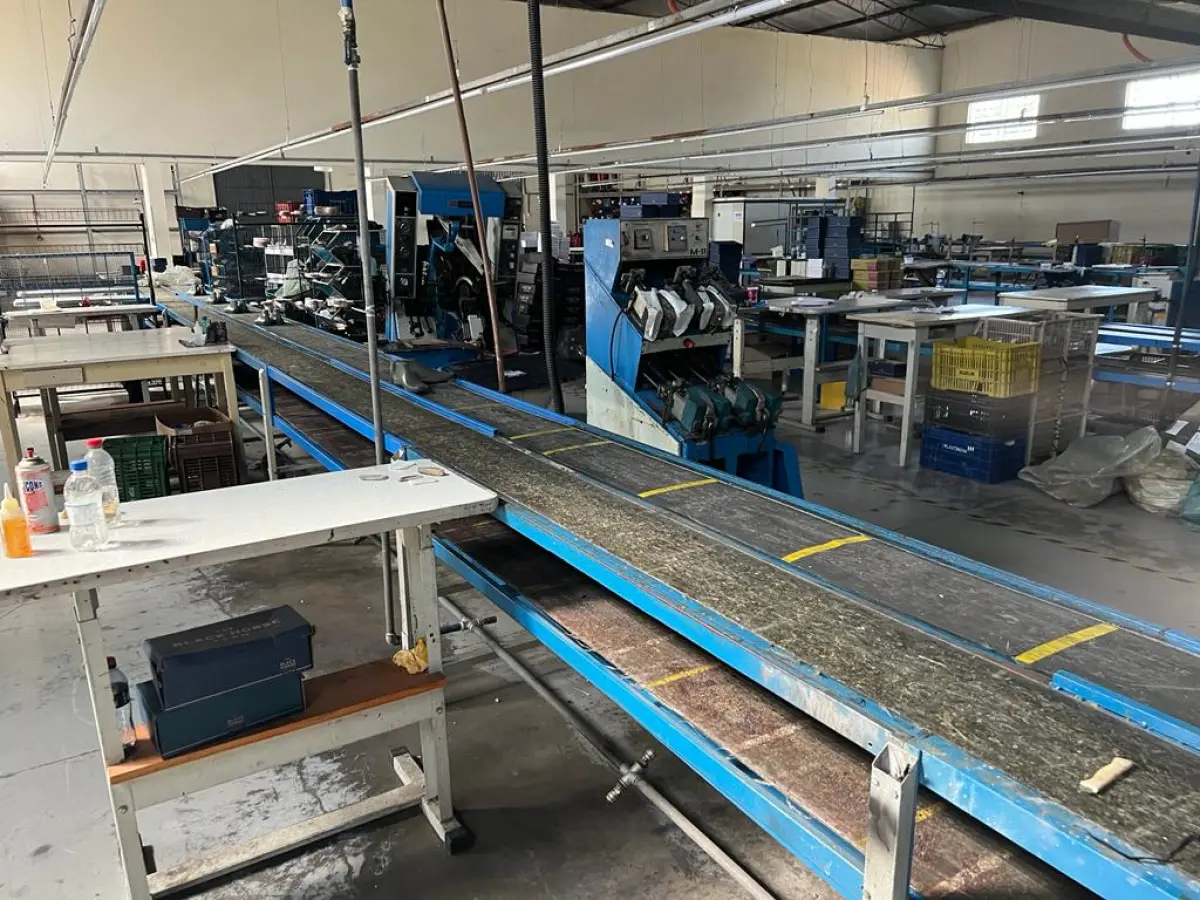 LOTE 002 - uma esteira dupla para sapatos com 24 metros