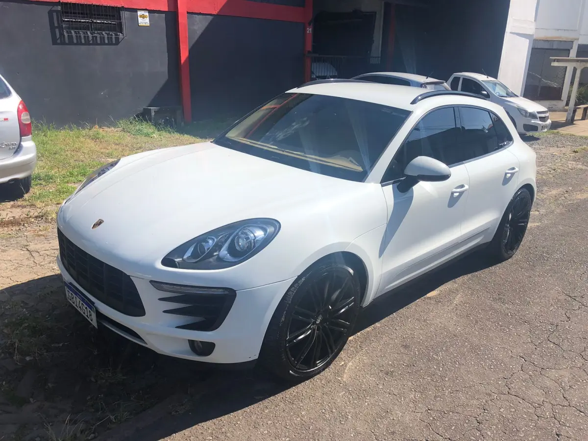LOTE 001 - I/PORSCHE MACAN, fabricação/modelo 2015/2016, cor: branca