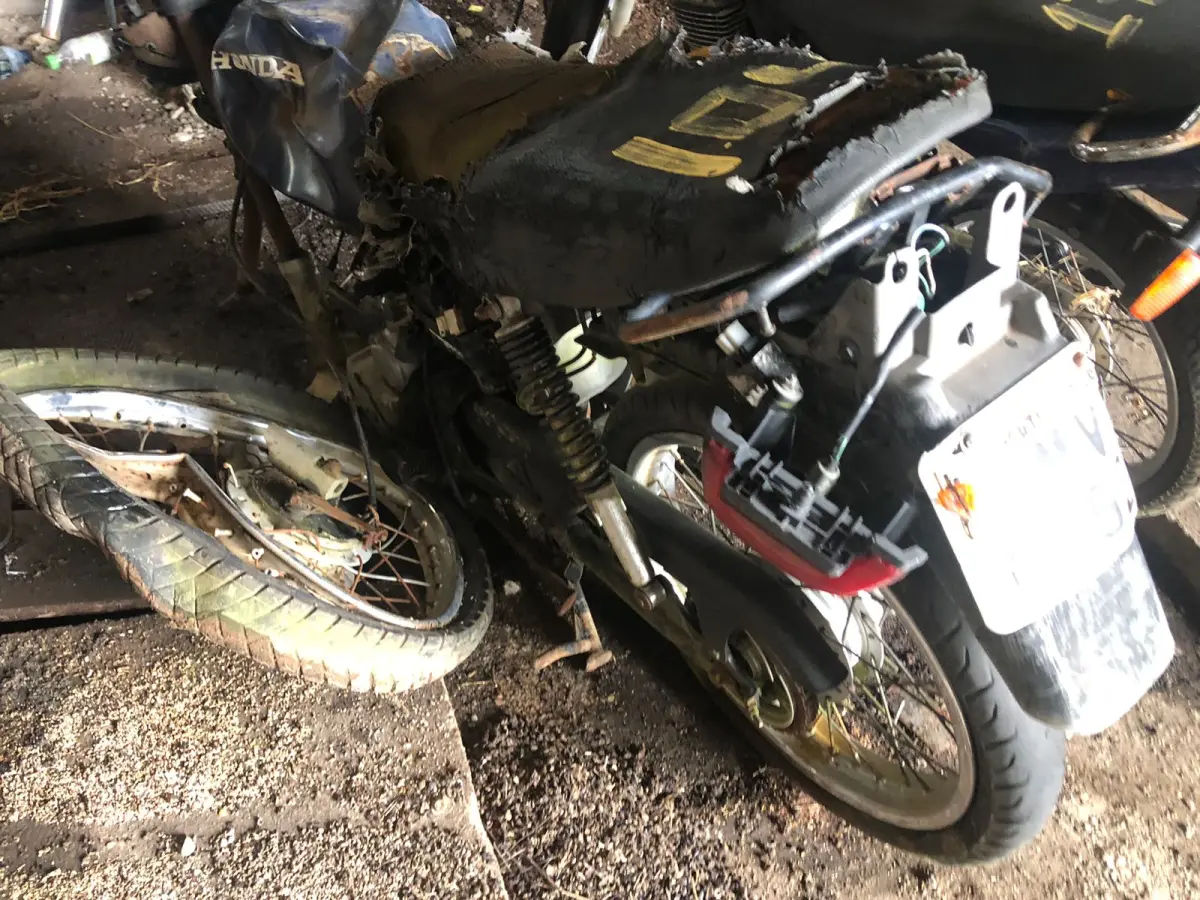 LOTE 005 - Honda/CG 125 Fan, cor azul, fabricação/modelo 2005/2005