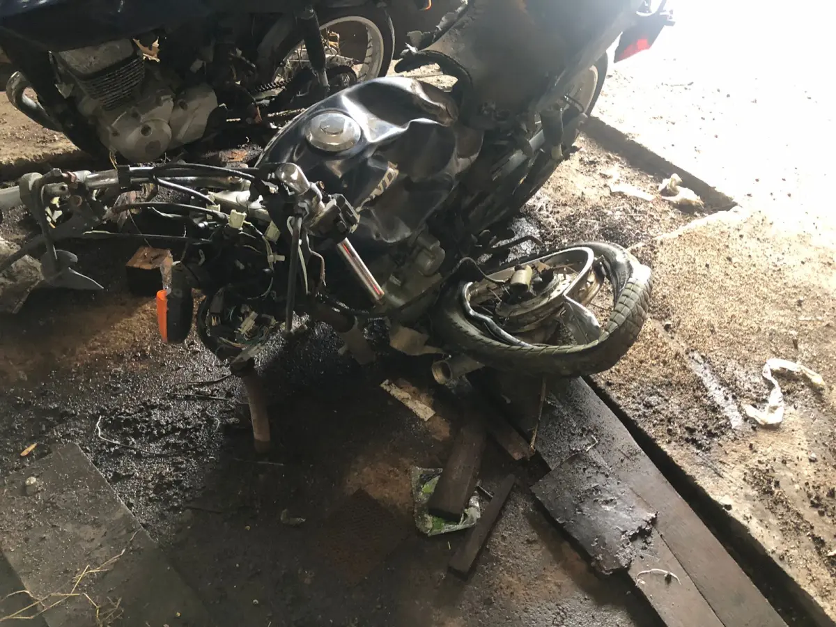 LOTE 005 - Honda/CG 125 Fan, cor azul, fabricação/modelo 2005/2005