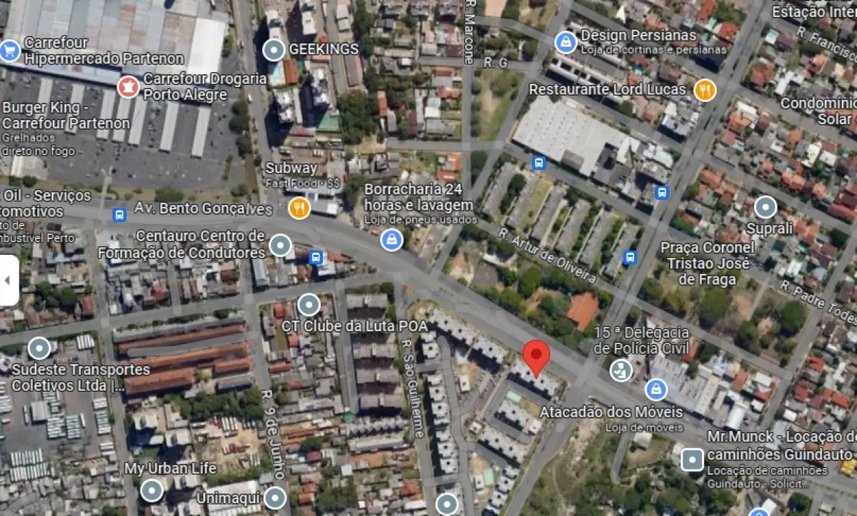 LOTE 000 - Os direitos e ações sobre o apartamento nº 503, bloco F, do Cond. Res. Maria Gonçalves, c/entrada pelo nº 5435 da Av. Bento Gonçalves