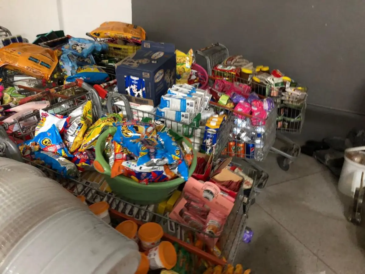 LOTE 001 - Lote com alimentos, bebidas e etc