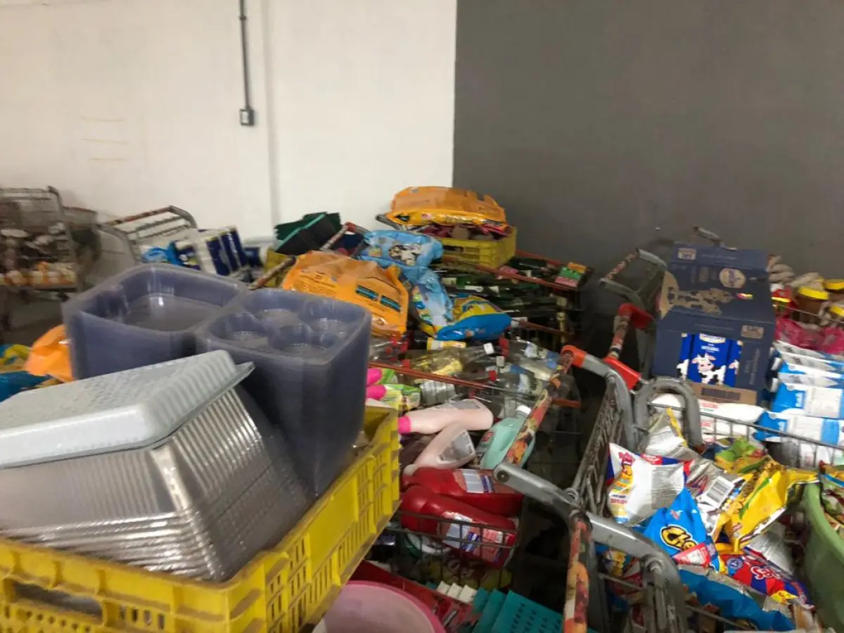 LOTE 001 - Lote com alimentos, bebidas e etc