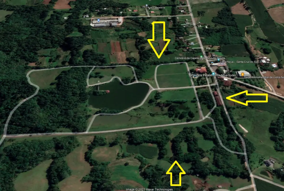 LOTE 006 - Uma área de terras com a superfície de 15.000m², sem benfeitorias, situado no lugar denominado Linha Nova, no Município de Santa Cruz do Sul