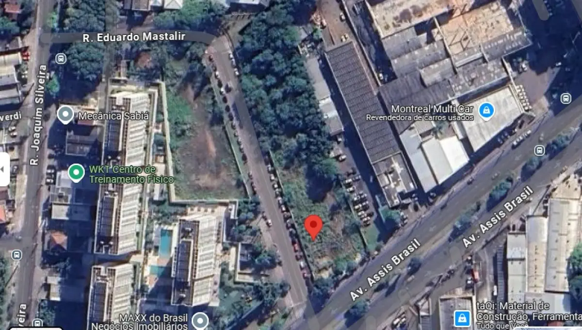LOTE 000 - Avenida Assis Brasil, nº 4.700 com a área superficial de 5.374,32m² e os direitos de aquisição da proporção de 1/3 (um terço) do terreno na Rua Eduardo Mastalir