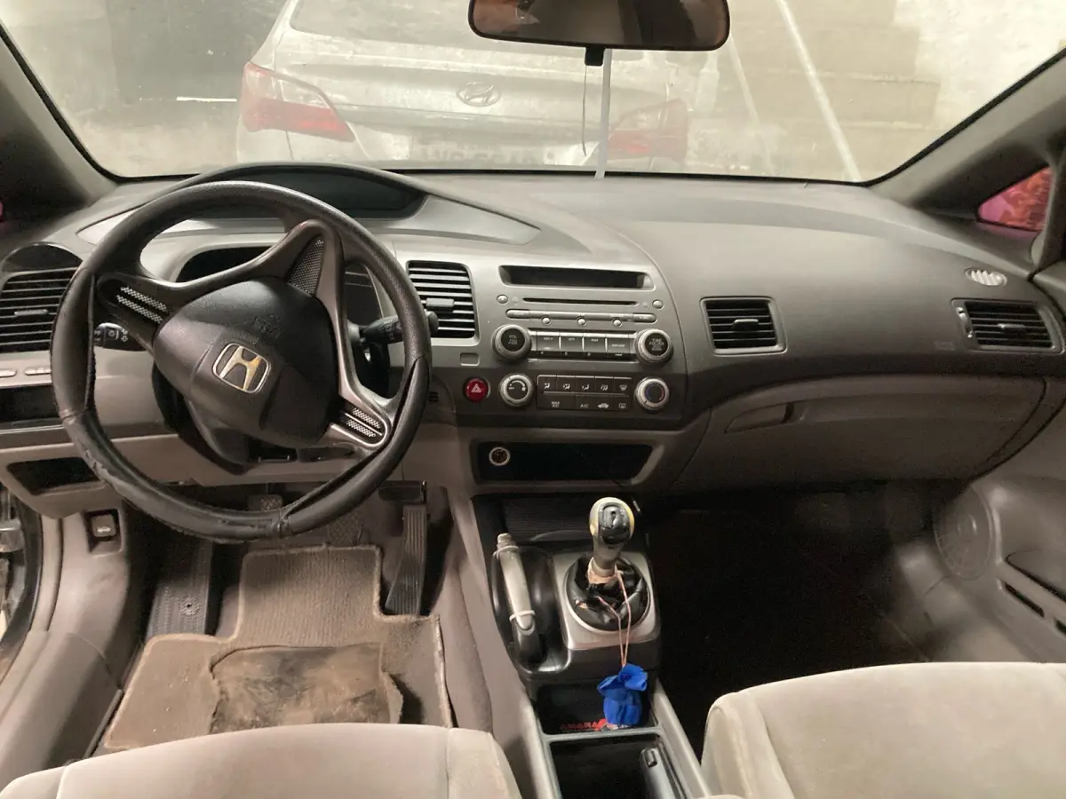 LOTE 000 - Honda Civic LXS FLEX, cor verde, fabricação/modelo 2007/2008 (SEM CHAVE)