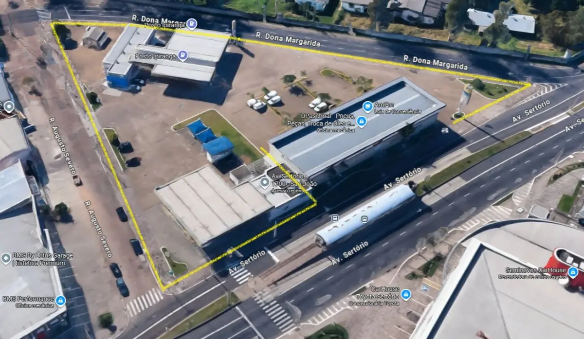 LOTE 001 - POSTO DE COMBUSTÍVEL ESQUINA NA SERTÓRIO – PORTO ALEGRE – RS  - FUNDO DE COMÉRCIO
