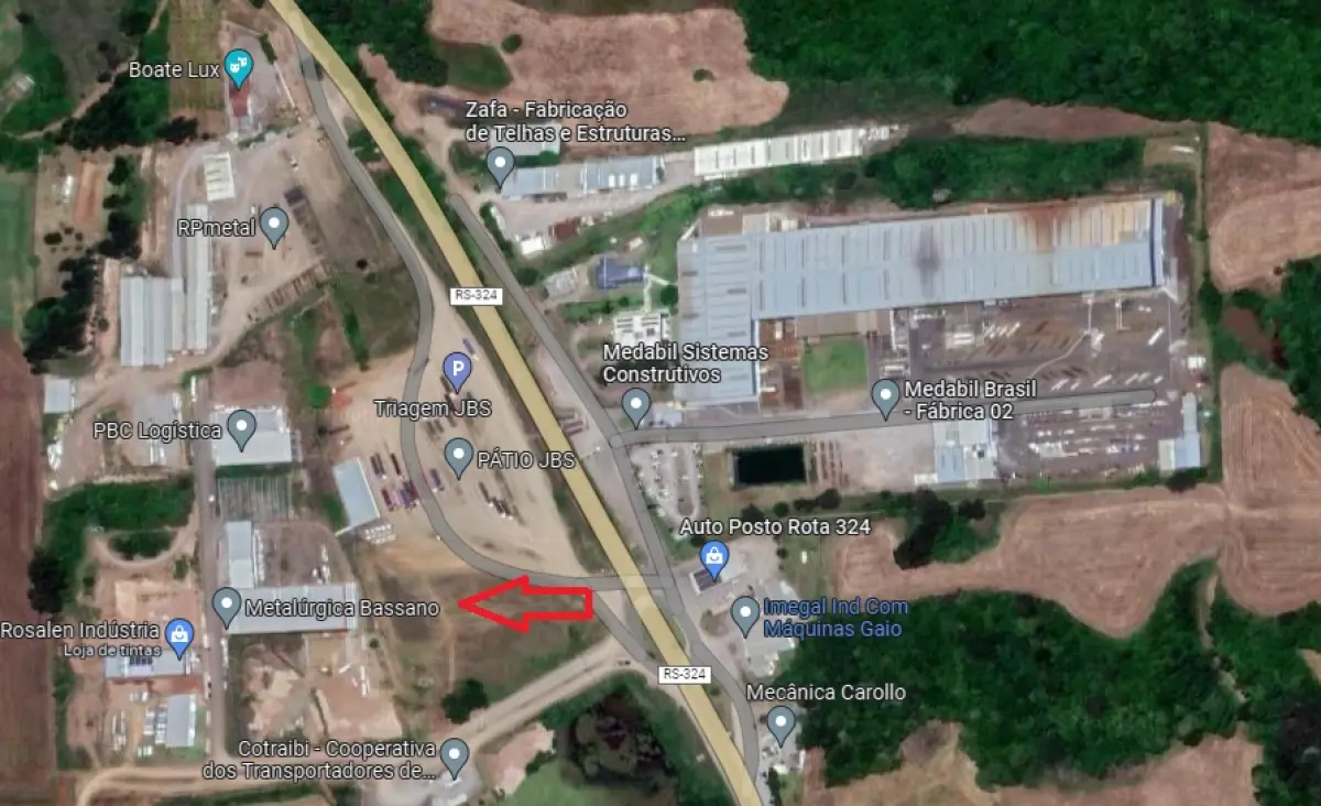 LOTE 001 - Um terreno, no Loteamento Berçário Industrial, em Nova Bassano/RS