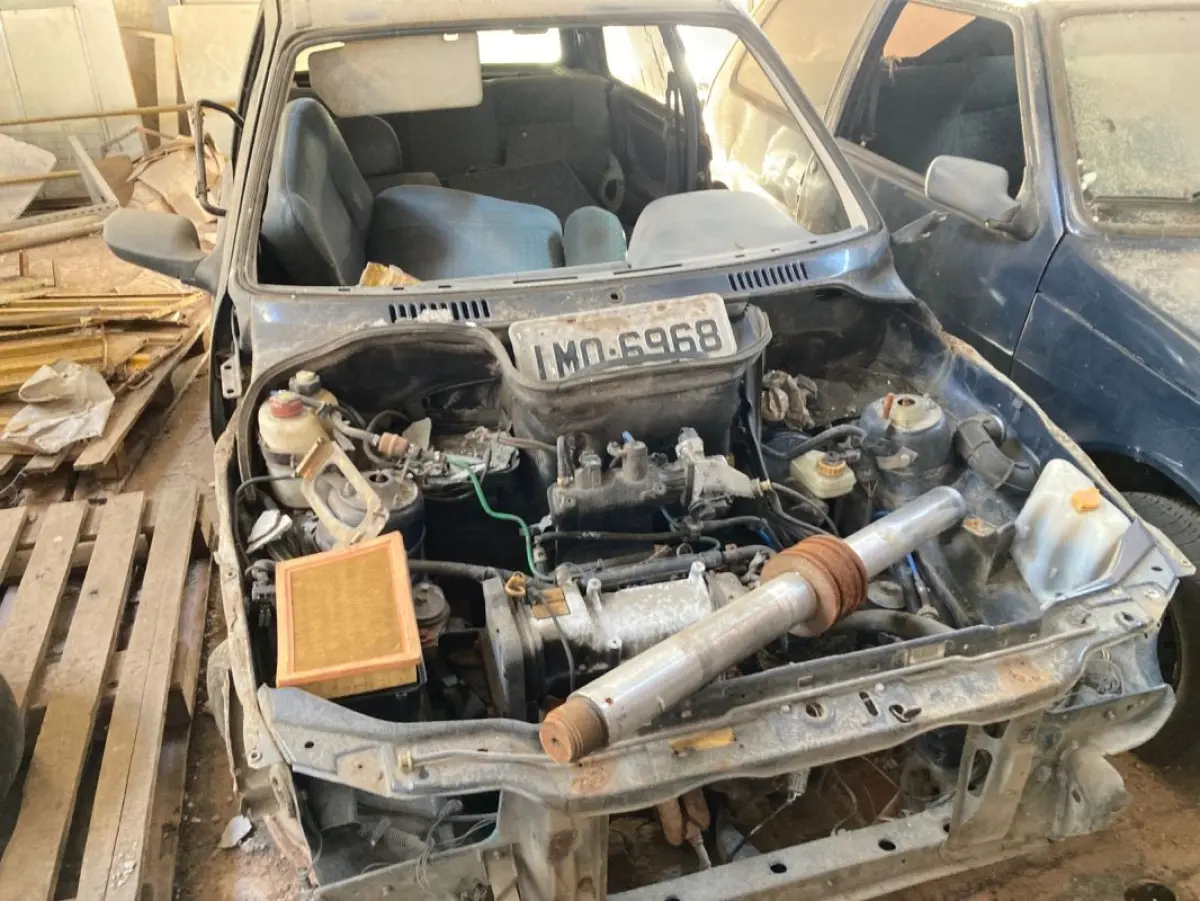 LOTE 039 - Fiat/Uno Mille Fire, fabricação/modelo 2005/2006, cor azul