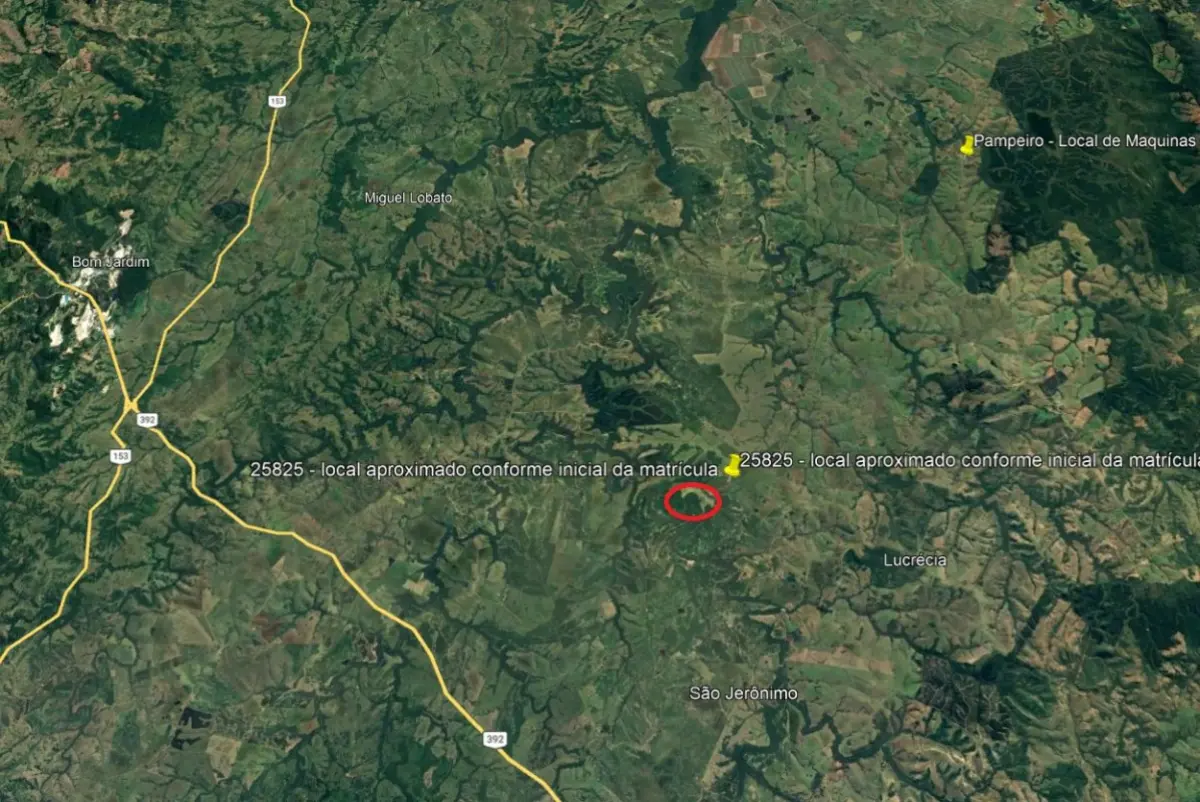 LOTE 001 - Um imóvel rural com área superficial de 1.674.183,00m²