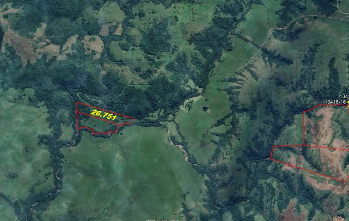 LOTE 006 - Um imóvel rural com área superficial de 94.200,00m², de campos e matos. Matricula 26.751