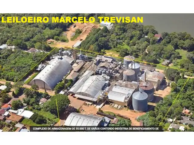 GRANDE LEILÃO DE COMPLEXO P/ 55.000 t - INDÚSTRIA DE BENEFICIAMENTO em Cachoeira do Sul