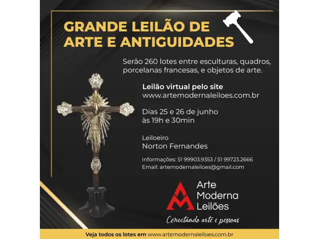 GRANDE LEILÃO DE ARTE E ANTIGUIDADES - SEGUNDA NOITE