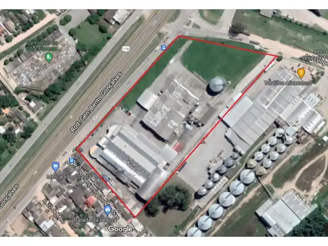 LEILÃO DE IMÓVEL INDUSTRIAL COM SILO NA BR 116 COM 28.000m2 EM PELOTAS – MAQS DE PREPARO DE ALIMENTOS E GRÃOS- ETC