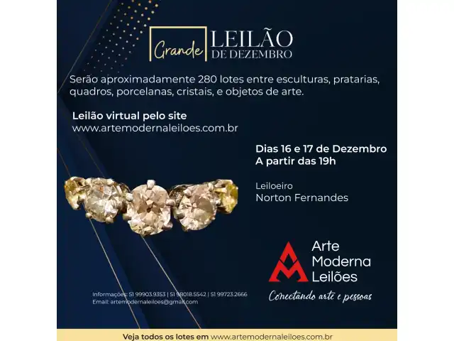 GRANDE LEILÃO ENCERRAMENTO - ARTE E ANTIGUIDADES