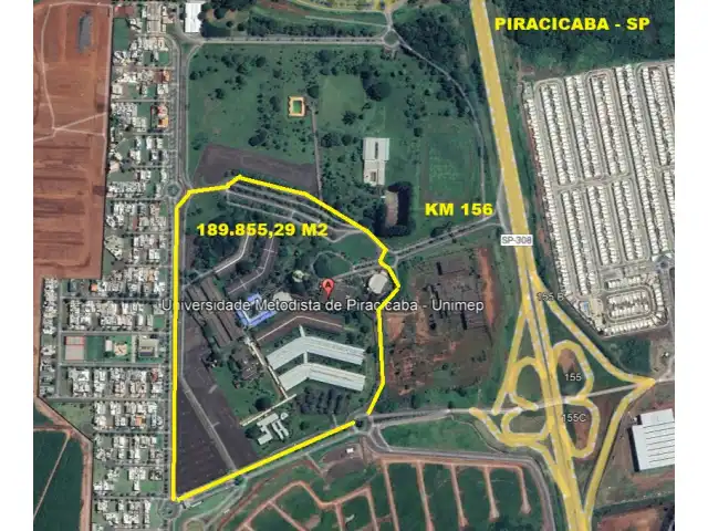 LEILÃO ÁREA COM 189.000M2 NA ROD SP308 COM 45.000M2 CONSTRUÍDOS EM PIRACICABA - UNIMEP