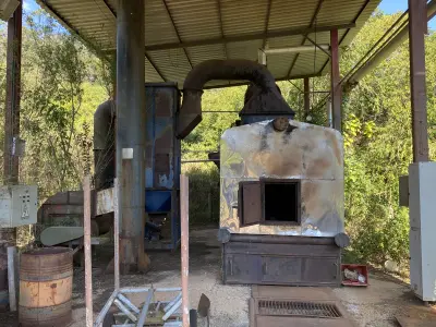 LOTE 051 - caldeira de óleo adaptada para lenha aprox. 5.000 ton/h