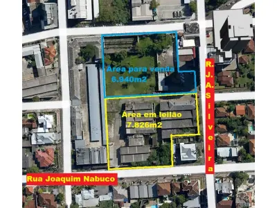 LOTE 001 - 7.826,55M2 - 2 FRENTES -Prédios de alvenaria, próprios p/indústria na R. João Antônio da Silveira nº 630. FOTO DE PROJETO COM USO DE MAIS UM TERRENO LINDEIRO
