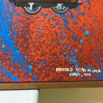 LOTE 1 - QUADRO PINTADO  ACRÍLICO SOBRE TELA DE EDUARDO VIEIRA DA CUNHA DIMENÇÕES DE 100 X 130