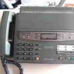 LOTE 10 - fax/telefone panasonic na cor cinza escuro