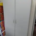 LOTE 06 - armários de escritório, cinza, marca proflex com duas portas