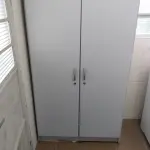 LOTE 06 - armários de escritório, cinza, marca proflex com duas portas
