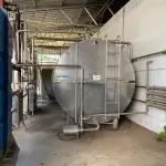 LOTE 006 - 01 Tanque horizontal de aço inox (armazenagem leite resfriado) 20.000 litros
