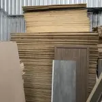 LOTE 020 - Lote com placas em mdf e compensado novas 