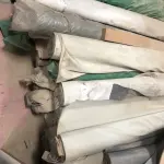 LOTE 025 - Lote de rolos de tecido 