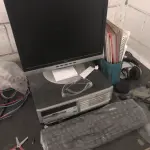 LOTE 548 - Cpu, monitor, teclado 