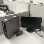 LOTE 237 - Cpu, monitor e teclado 
