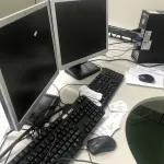 LOTE 257 - Cpu, 2 monitores, 2 teclados e 2 mose 