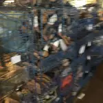 LOTE 146 - lote de caixas vazadas metálicas de empilhar