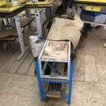 LOTE 121 - esteira simples com 20 m desmontada com partes em amarelo