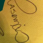 LOTE 001 - CAMPANHA DE DOAÇÃO - LEILÃO DE CAMISA DO JOGADOR TIAGO SILVA DA SELEÇÃO BRASILEIRA AUTOGRAFADA POR TODOS OS JOGADORES - CAMISA COM O LEILOEIRO A DISPOSIÇÃO PARA VISITAÇÃO - AJUDAR ESSA NOBRE CAUSA NÃO TEM PREÇO - PARA CADASTRO RÁPIDO CONTATE O LEILOEIRO 51.991165051